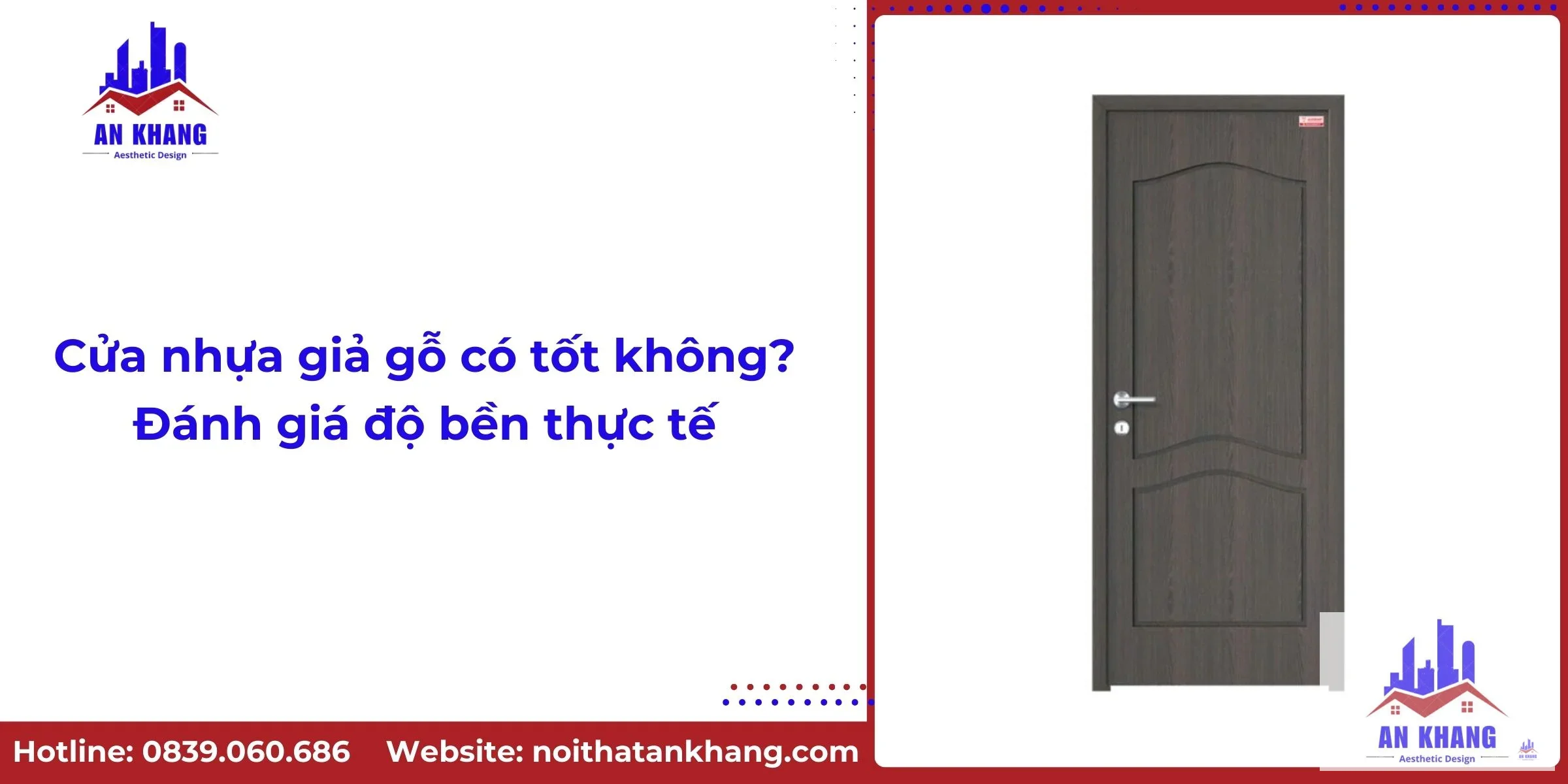 Cửa nhựa giả gỗ có tốt không? Đánh giá độ bền thực tế